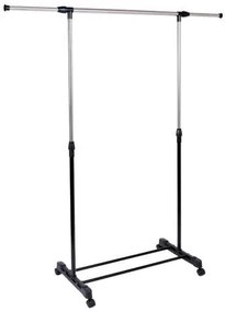 Vešiakový stojan na kolieskach LUKI čierny