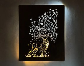 Led obraz Jeleň a sakura