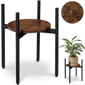 Stojan na kvety TORRE RUSTIC čierny 40 cm