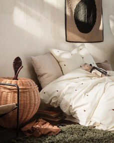 Ferm Living Prútený kôš s vekom Apple