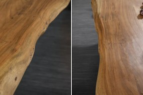 Jedálenský stôl MAMMUT 240 cm, X-nohy, 60 mm masívne akáciové drevo