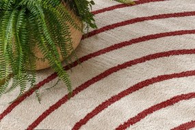 Koberec FUSION 0001 béžový / bordový