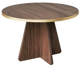 Konferenčný stolík Mushroom Gold and Walnut