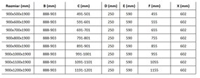 Mexen Roma, sprchovací kút 90 (dvere) x 90 (stena) cm, 6mm šedé sklo, chrómový profil, 854-090-090-01-40