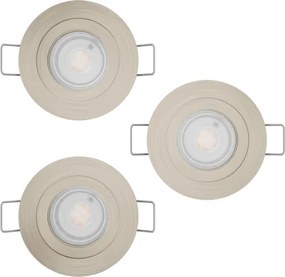 Eglo 902259 - SADA 3× LED podhľadových bodových svietidiel BARRANCO 1× GU10/4,5 W/230 V chróm
