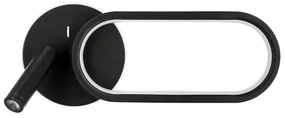 Candellux LED Nástenné svietidlo MONET LED/13W/230V + LED/2W 3000/4000/6000K čierna CA1005