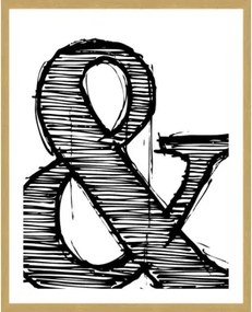 Rámovaný obraz And symbol, 40x50 cm%