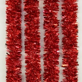 Vianočná girlanda priemer 7 cm dĺžka 2 m červená 10528-02