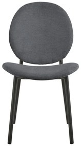 Antracitová jedálenská stolička Cliff – Actona