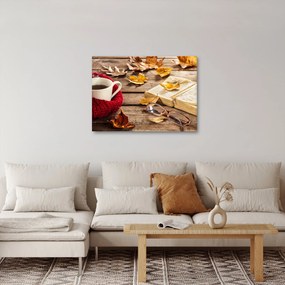 Obraz - Jesenná šálka čaju (70x50 cm)