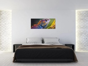 Obraz - Sfarbený leguán (120x50 cm)