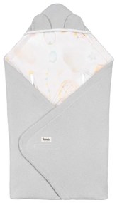 Lionelo - Zavinovačka do autosedačky TRAVEL SWADDLE 90x90 cm Sivý Balón