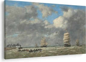 Obraz - Eugène Boudin, Le Havre, reprodukcia (90x60 cm)