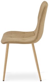 Jedálenská stolička LIBRA hnedá / hnedé nohy