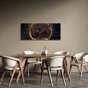Obraz – Strom života v láve I. (120x50 cm)