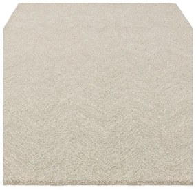 Krémový ručne tkaný koberec s prímesou vlny 120x170 cm Theodore Chevron – Asiatic Carpets