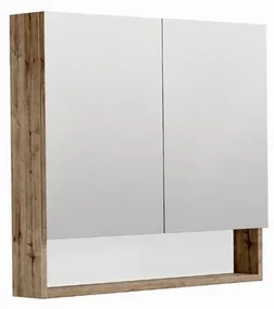 Zrkadlová skrinka SAT Cubeway 80x14x72 cm lamino dub wellington GALCU80DW