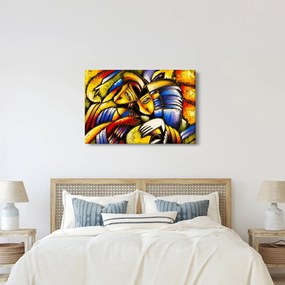Obraz - Olejomaľba, milenci (90x60 cm)