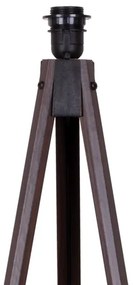 Duolla - Stojacia lampa DUO 1xE27/60W/230V pr. 44 cm béžová/wenge