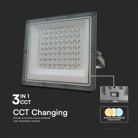 LED Reflektor LED/50W/230V IP65 3000/4000/6500K šedá