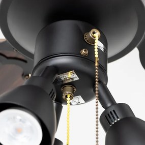 ZEVENTI - Stropný ventilátor ZURRIOLA 3xGU10/50W/230V