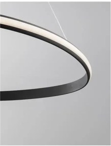 LED luster Aries 74 čierne