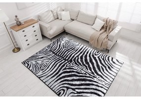 Kusový koberec Asora čiernobielý 200x290cm