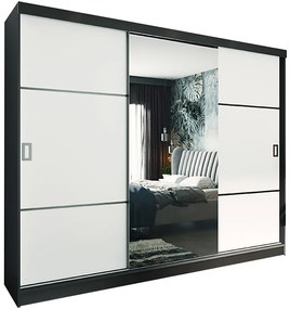 Skriňa Retro 200 3L grafit / dvierka biely