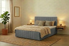 Postel OTTO 180x200 cm Svetlosivá S matracom