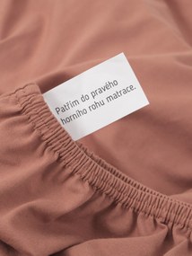 Jersey plachta s elastanom Deluxe 140 × 200 cm – terakota