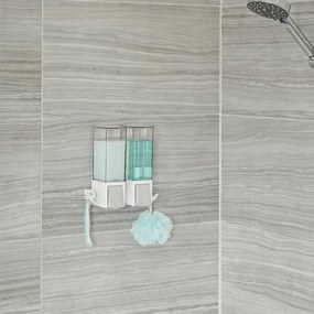 Dávkovač mydla Compactor Edge, 2 x 500 ml, biela