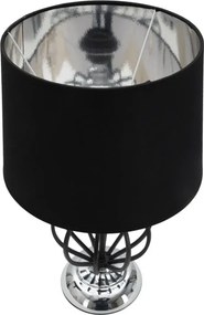 Stolná lampa Darky Silver 44,5 cm čierno-strieborná