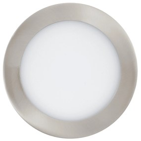 EGLO LED zápustné kúpeľňové chytré osvetlenie FUEVA-Z, 10,5 W, 17cm, okrúhle, strieborné