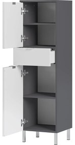 Bielo-sivá skrinka Germania Mauresa, výška 120 cm