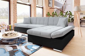 Rohová sedacia súprava Magnir, Dostupné poťahy: ekokoža Soft 011 + Bristol 2460, Strana: pravá