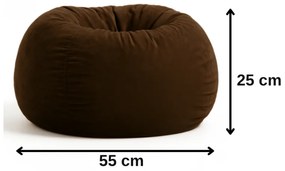 Sedací vak leňošník tmavohnedý EMI