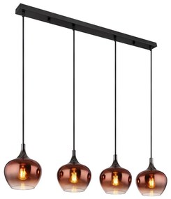 Globo 15548-4HG - Luster na lanku MAXY 4xE27/40W/230V medená