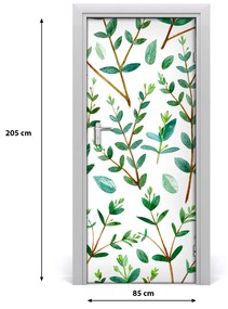 Samolepiace fototapety na dvere eukaliptus 85x205 cm