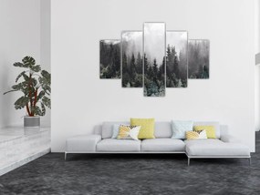 Obraz - Les s ilustrovanými prvkami (150x105 cm)