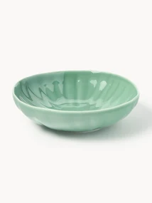Hlboké taniere's reliéfom z porcelánu Sali, 4 ks