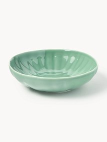 Porcelánové hlboké taniere's embosovaným vzorom Sali, 4 ks