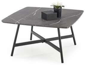 Konferenčný stolík Fariola (sivý mramor + čierna). Vlastná spoľahlivá doprava až k Vám domov. 1028111