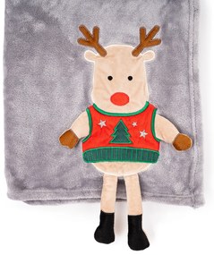 4Home Vianočná deka Xmas Reindeer, 150 x 200 cm