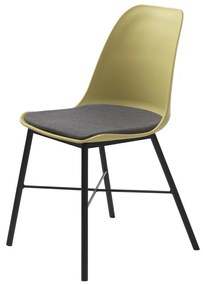 Dizajnová stolička Jeffery matná žltá