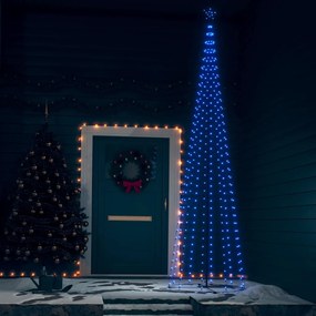 Vianočný stromček kužeľ modré svetlo 400 LED 100x360 cm 328721
