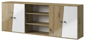 Nadstavec na skriňu Nero 17 Do Nero 16 – Biely Lesk