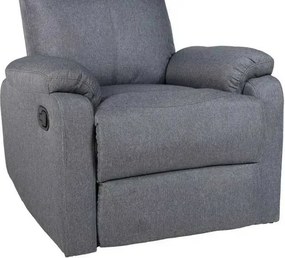 LuxuryForm DESIGN Televízne kreslo CARLOS s polohovaním - sivé