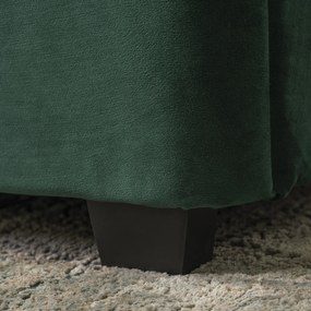 JAKS Posteľ s úložným priestorom 140 x 200 cm Cros velvet zelená