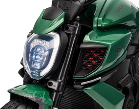 Detská elektrická motorka Ducati Diavel x Bentley Green