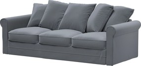 Poťah 3-miestnej sekcie Grönlid, nerozkladá farba produktu sivá látka zamatová